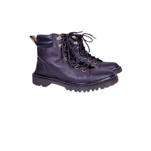 Dr. Martens Brown Leather FAORA lace up Air Wair boots size 8